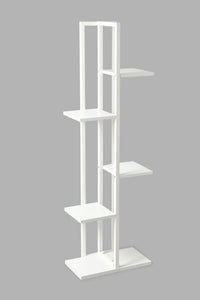 Redtag-White-Plant-Stand-With-3-Layers-Shelves-Home-Decor-