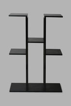 Load image into Gallery viewer, Redtag-Black-Plant-Stand-With-2-Layers-Shelves-Home-Decor-
