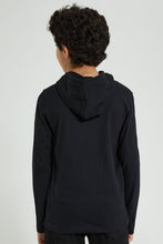 تنزيل الصورة على معرض الصور، Redtag-Black-Batman-Hoody-T-Shirt-Graphic-Prints-Senior-Boys-9 to 14 Years
