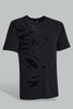 Redtag-Black-Tiger-Face-Printed-T-Shirt-All-Over-Prints-Men's-