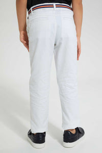 Redtag-White-Belted-Chino-Chinos-Boys-2 to 8 Years