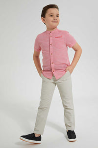 Redtag-Beige-Belted-Chino-Chinos-Boys-2 to 8 Years