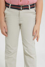 Load image into Gallery viewer, Redtag-Beige-Belted-Chino-Chinos-Boys-2 to 8 Years
