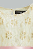 Redtag-Ivory-Lace-Yoke-Belted-With-Coral-Mesh-Dress-Dresses-Infant-Girls-3 to 24 Months