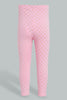 Redtag-Pink-Printed-Foil-Legging-Leggings-Infant-Girls-3 to 24 Months