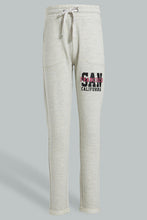 تنزيل الصورة على معرض الصور، Redtag-Oatmeal-Melange-Basic-Track-Pant-Joggers-Senior-Girls-9 to 14 Years
