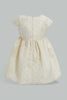 Redtag-Jacquard-Cap-Sleeves-Dress-Dresses-Infant-Girls-3 to 24 Months