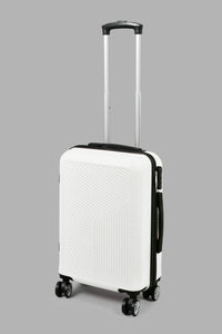 Redtag-White-Luggage-Trolley--20"-White-Hard-Luggage-Travel-Accessories-