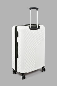 Redtag-White-Luggage-Trolley-24"-White-Hard-Luggage-Travel-Accessories-