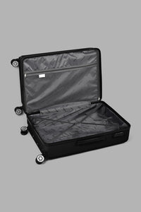 Redtag-Black-Luggage-Trolley-24"-Black-Hard-Luggage-Travel-Accessories-