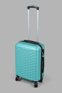 Redtag-Luggage-Trolley-(24-Inch)-Green-Hard-Luggage-Travel-Accessories-