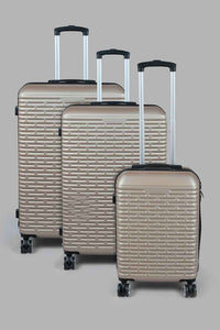 Redtag-Luggage-Trolley-(24-Inch)-Champagne-Hard-Luggage-Travel-Accessories-