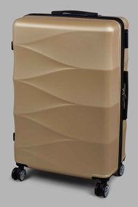 Redtag-Luggage-Trolley-(24-Inch)-Light-Gold-Hard-Luggage-Travel-Accessories-