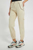 Redtag-Beige-Twill-Jogger-With-Metal-Chain-Jeans-Regular-Fit-Women's-