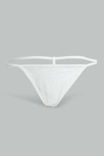 Load image into Gallery viewer, Redtag-Ivory-Plain-Non-Padded-Mesh-Babydoll-With-Thong-Babydolls-Women&#39;s-
