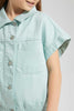 Redtag-Mint-Twill-Crop-Blouse-Colour:Mint,-Filter:Girls-(2-to-8-Yrs),-Girls-Blouses,-New-In,-New-In-GIR,-Non-Sale,-S22B,-Section:Kidswear-Girls-2 to 8 Years
