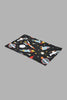 Redtag-Black/Grey-Space-Craft-Print-2-Piece-Comforter-Set-(Kids)-Kids-Comforters-Home-Bedroom-