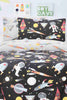 Redtag-Black/Grey-Space-Craft-Print-2-Piece-Comforter-Set-(Kids)-Kids-Comforters-Home-Bedroom-