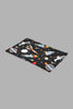 Redtag-Black/Grey-Space-Craft-Print-2-Piece-Comforter-Set-(Kids)-Kids-Comforters-Home-Bedroom-