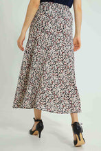 Load image into Gallery viewer, Redtag-Floral-Asymetric-Hem-Skirt-Skirts-Women&#39;s-
