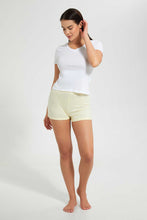 تنزيل الصورة على معرض الصور، Redtag-Yellow-Mid-Rise-Short-With-Drawstring-Active-Shorts-Women&#39;s-
