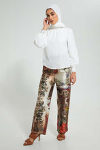 تنزيل الصورة على معرض الصور، Redtag-Patch-Print-Wideleg-Trouser-Trousers-Women&#39;s-
