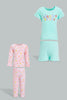 Redtag-Multi-Colour-Sweet-Dreams-2Pcs-Pack-Short-&-Full-Length-Pyjama-Set-Colour:Assorted,-Filter:Infant-Girls-(3-to-24-Mths),-Infant-Girls-Pyjama-Sets,-New-In,-New-In-ING,-Non-Sale,-S22B,-Section:Kidswear-Infant-Girls-3 to 24 Months