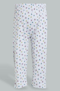 Redtag-Multi-Colour-Rabbit-Print-2Pcs-Pack-Short-&-Full-Length-Pyjama-Set-Colour:Assorted,-Filter:Infant-Girls-(3-to-24-Mths),-Infant-Girls-Pyjama-Sets,-New-In,-New-In-ING,-Non-Sale,-S22B,-Section:Kidswear-Infant-Girls-3 to 24 Months