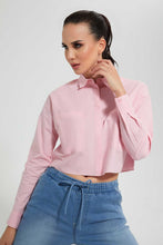 Load image into Gallery viewer, Redtag-Pink-Collared-Shirt-Casual-Shirts-Women&#39;s-
