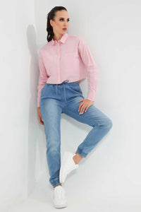 Redtag-Pink-Collared-Shirt-Casual-Shirts-Women's-