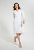 Redtag-White-Textured-Dress-Dresses-Women's-