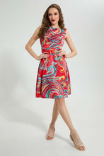 Load image into Gallery viewer, Redtag-Assorted-Printed-Skater-Dress-Dresses-Women&#39;s-
