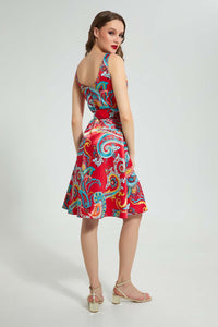 Redtag-Assorted-Printed-Skater-Dress-Dresses-Women's-