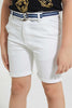 Redtag-White-Belted-Birdseye-Chino-Short-Shorts-Boys-2 to 8 Years