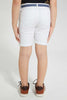 Redtag-White-Belted-Birdseye-Chino-Short-Shorts-Boys-2 to 8 Years