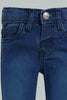 Redtag-Blue-Bunny-Artwork-Hem-Jean-Jeans-Slim-Fit-Infant-Girls-3 to 24 Months