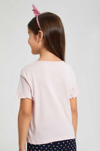 تنزيل الصورة على معرض الصور، Redtag-Pale-Pink--S/Slv-Casual-T-Shirt-With-Princess--Placement-Print-Blouses-Girls-2 to 8 Years
