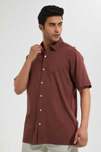 تنزيل الصورة على معرض الصور، Redtag-Brown-S/S-Jersey-Shirt-Casual-Shirts-Men&#39;s-
