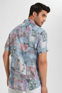 Redtag-Assorted-Viscose-Shirt-S/S-Casual-Shirts-Men's-