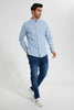 Redtag-Blue-Mandrain-Collar-Linen-Shirt-Casual-Shirts-Men's-