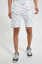 Load image into Gallery viewer, Redtag-White-Printed-Loungewear-Short-Loungewear-Men&#39;s-
