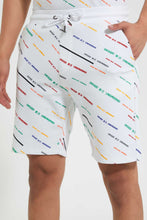 Load image into Gallery viewer, Redtag-White-Printed-Loungewear-Short-Loungewear-Men&#39;s-
