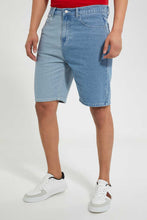 Load image into Gallery viewer, Redtag-Mid-Wash-5-Pocket-Denim-Short-Swimwear--
