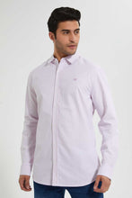 تنزيل الصورة على معرض الصور، Redtag-Pink-Stripes-Oxford-Shirt-Casual-Shirts-Men&#39;s-
