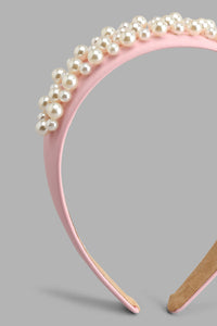 Redtag-Pink-Pearl-Headband-For-Girls-Colour:Pink,-Filter:Girls-Accessories,-GIR-Head-Bands,-New-In,-New-In-GIR-ACC,-Non-Sale,-S22A-Girls-