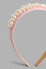 Redtag-Pink-Pearl-Headband-For-Girls-Colour:Pink,-Filter:Girls-Accessories,-GIR-Head-Bands,-New-In,-New-In-GIR-ACC,-Non-Sale,-S22A-Girls-