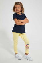 Load image into Gallery viewer, Redtag-Yellow-Na-Na-Doll-Active-Track-Pant-Joggers-Girls-2 to 8 Years
