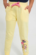 Load image into Gallery viewer, Redtag-Yellow-Na-Na-Doll-Active-Track-Pant-Joggers-Girls-2 to 8 Years
