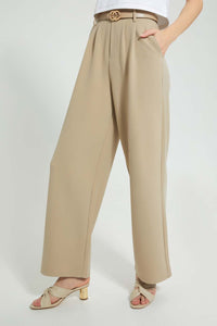 Redtag-Sand-Wide-Leg-Pant-With-Belt-Leggings-Women's-