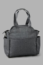 تنزيل الصورة على معرض الصور، Redtag-Diaper-Bag-Grey-Prints-Baby-Diaper-Bags-New-Born-Baby-
